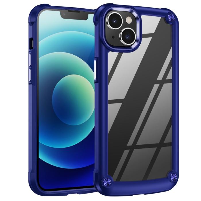 Bild 1, iPhone 15 Plus Skal Shockproof Hybrid Armor Blå