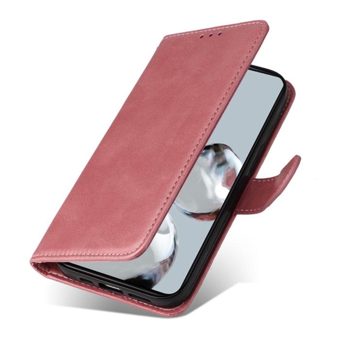 Bild 5, Xiaomi 12T / 12T Pro Fodral Läder Roséguld