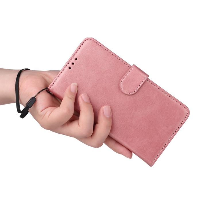 Bild 6, Xiaomi 12T / 12T Pro Fodral Läder Roséguld