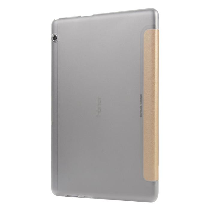 Bild 3, Huawei MediaPad T5 10 - Slimfit Tri-Fold Fodral - Guld