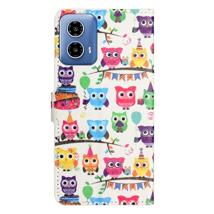 Bild 5, Motorola Moto G35 5G Fodral Med Tryck Ugglor