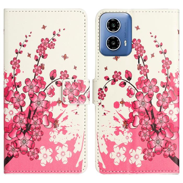 Bild 1, Motorola Moto G35 5G Fodral Med Tryck Plommonträd