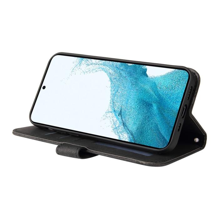 Bild 3, Samsung Galaxy A54 5G Fodral Skin Touch Läder Svart