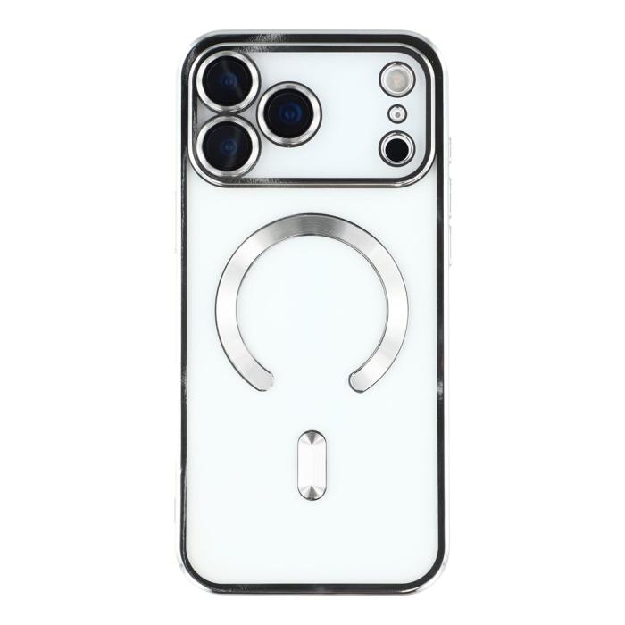 Bild 3, iPhone 17 Pro Max Skal MagSafe Electroplated TPU Silver