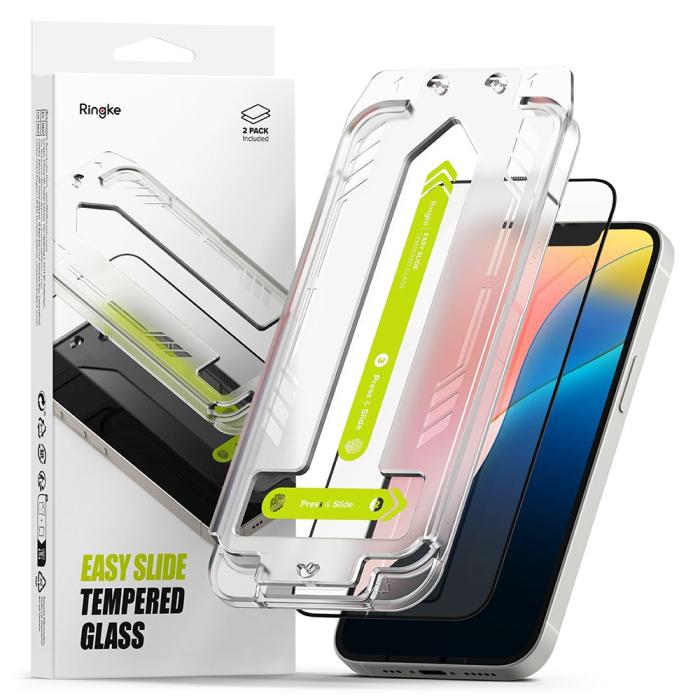 Bild 1, Ringke iPhone 16e/14/13/13 Pro 2-PACK Easy Slide Skärmskydd