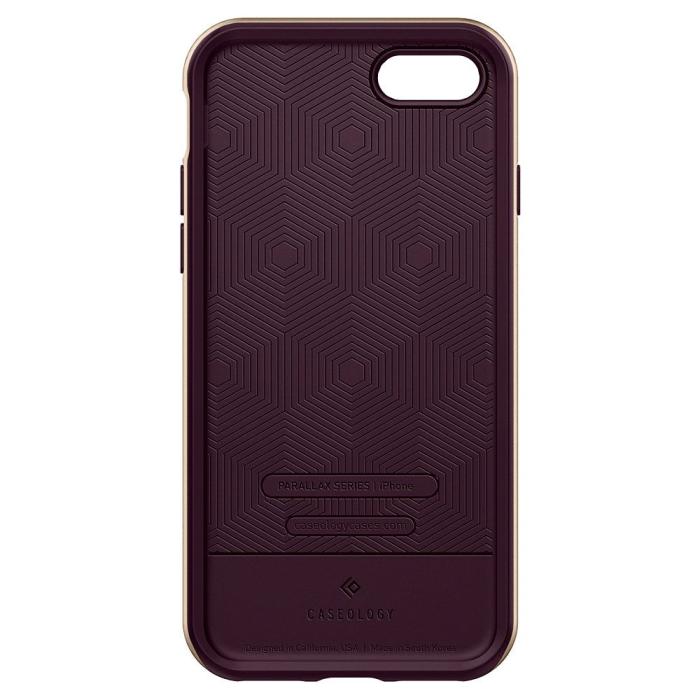 Bild 3, Spigen Caseology iPhone 7/8/SE Skal Parallax Burgundy