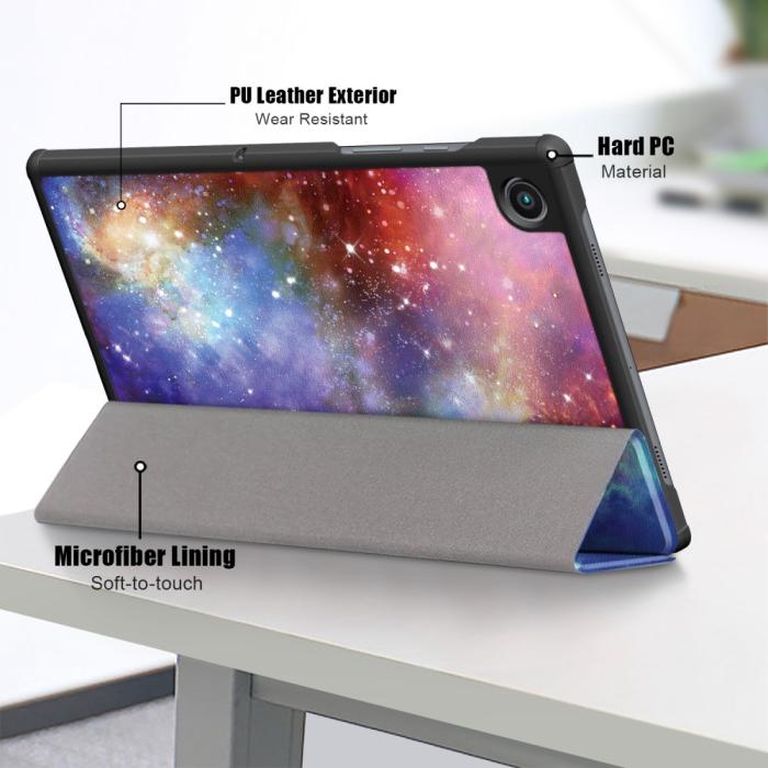 Bild 6, Samsung Galaxy Tab A8 10.5 (2021) Fodral Tri-Fold Cosmic Space