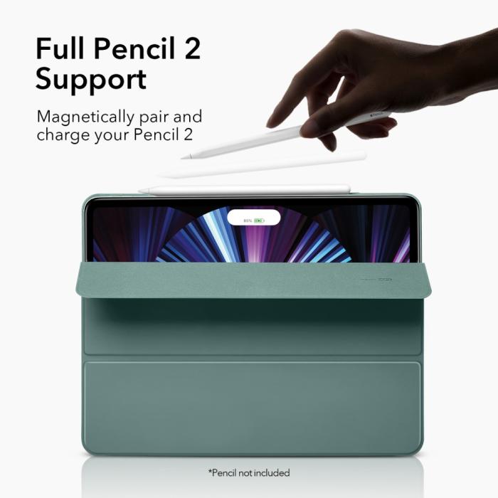 Bild 3, ESR iPad Pro 11 (2020/2021) 2in1 Magnetiskt Fodral Grön