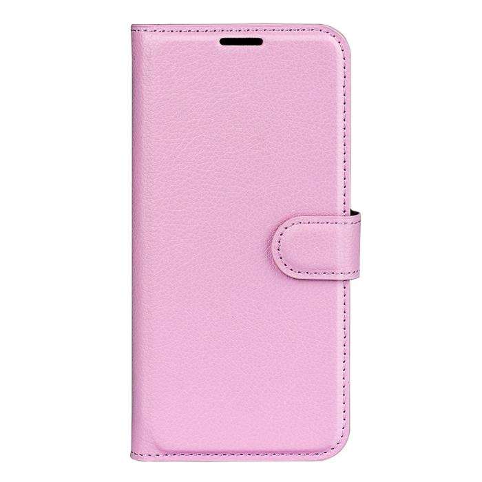 Bild 5, Xiaomi Redmi 12C 4G Fodral Litchi Läder Ljus Rosa