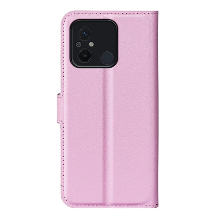 Bild 6, Xiaomi Redmi 12C 4G Fodral Litchi Läder Ljus Rosa