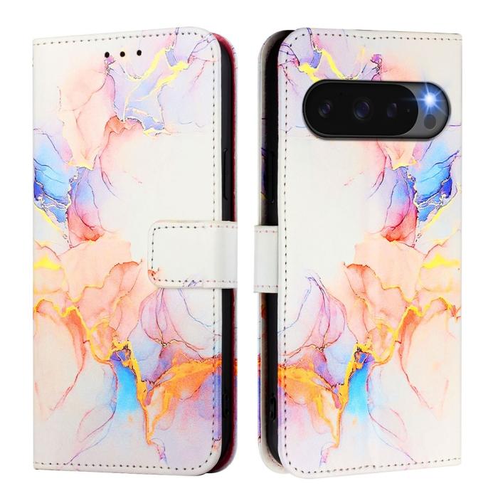 Bild 2, Google Pixel 10/10 Pro / 9/9 Pro Fodral Marmor Vit