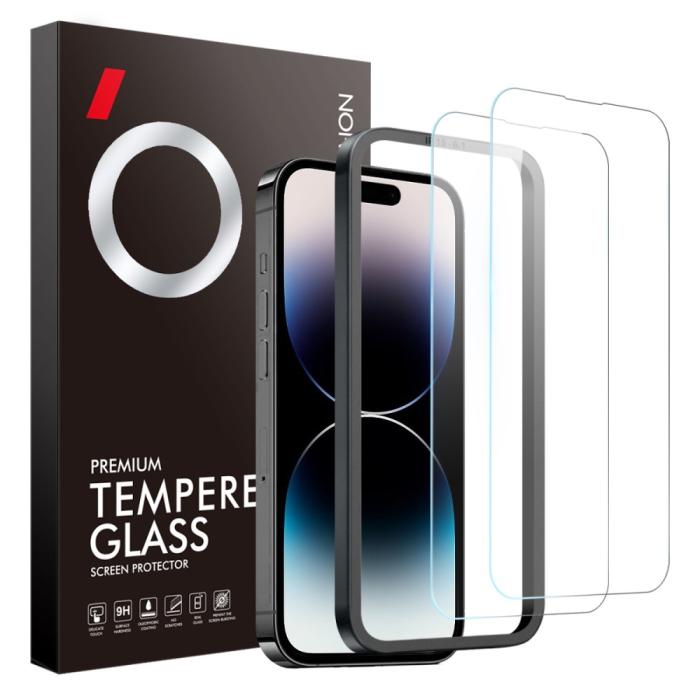 Bild 1, NORTHJO iPhone 14 Pro Max Skärmskydd 2-PACK Härdat Glas