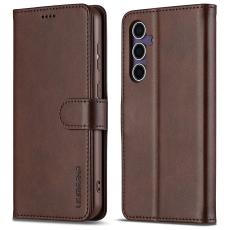 LC.IMEEKE Samsung Galaxy A16 Fodral L&auml;der Brun