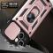 iPhone 14 Skal Armor Hybrid Ring CamShield Roséguld