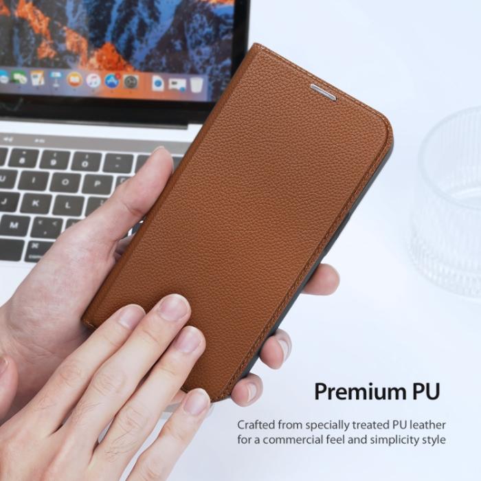 Bild 4, DUX DUCIS iPhone 14 Fodral Skin X2 Premium Brun