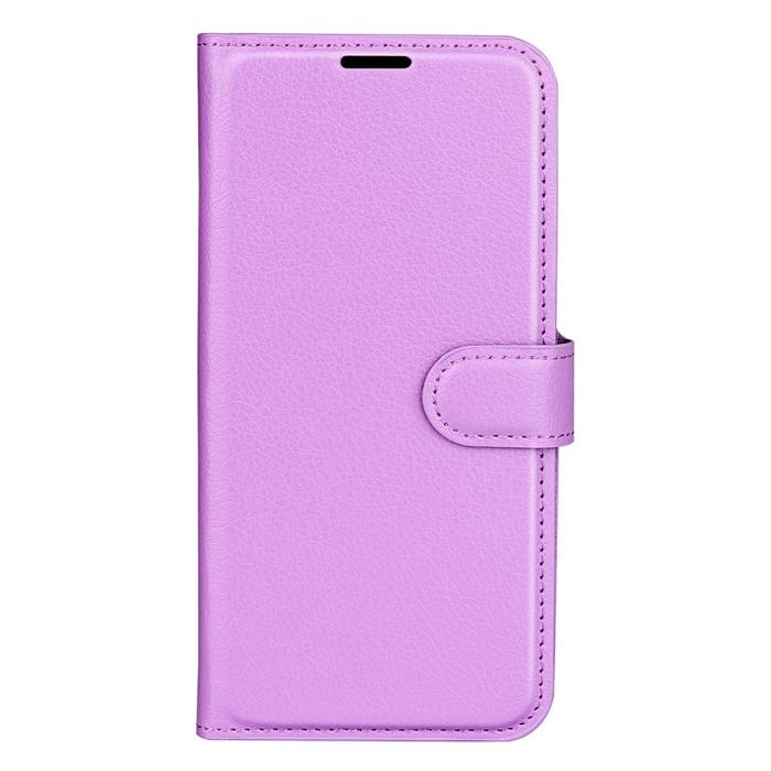 Bild 5, Motorola Moto G04 4G/G24 4G Fodral Litchi Läder Lila