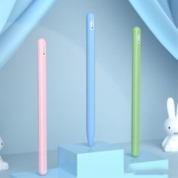 Apple Pen 2 / Pro Skal Liquid Silikon Anti-Slip Ljus Blå