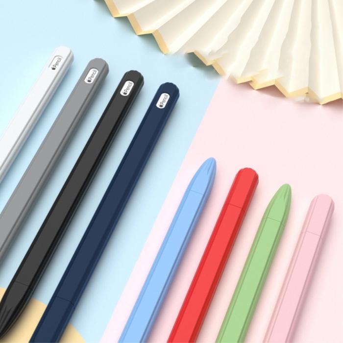 Bild 3, Apple Pen 2 / Pro Skal Liquid Silikon Anti-Slip Ljus Blå