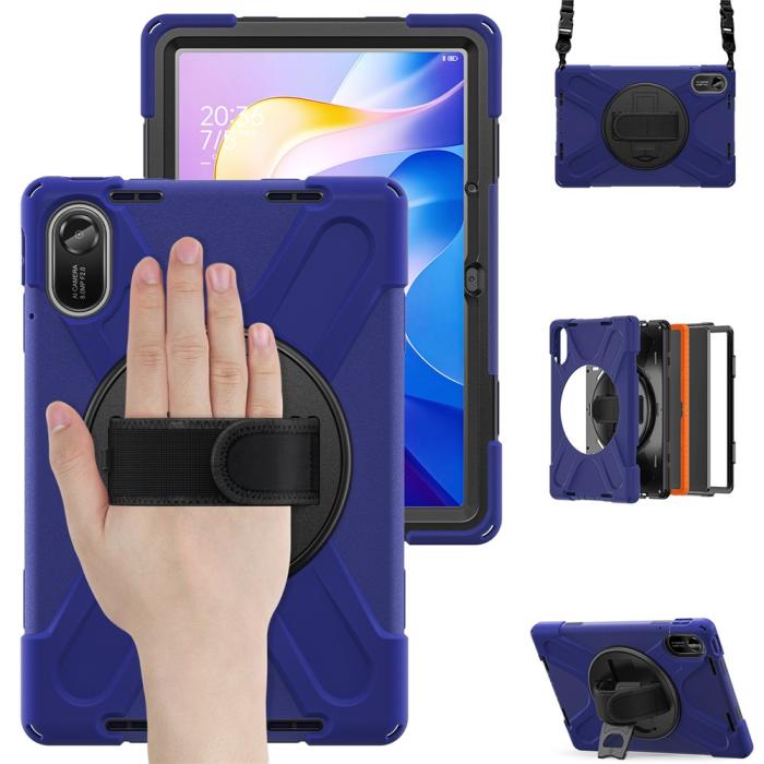 Bild 2, Xiaomi Redmi Pad 2 Skal 360° Kickstand Med Strap Mörk Blå