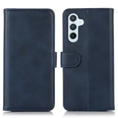 Samsung Galaxy S26 Fodral L&auml;der Bl&aring;