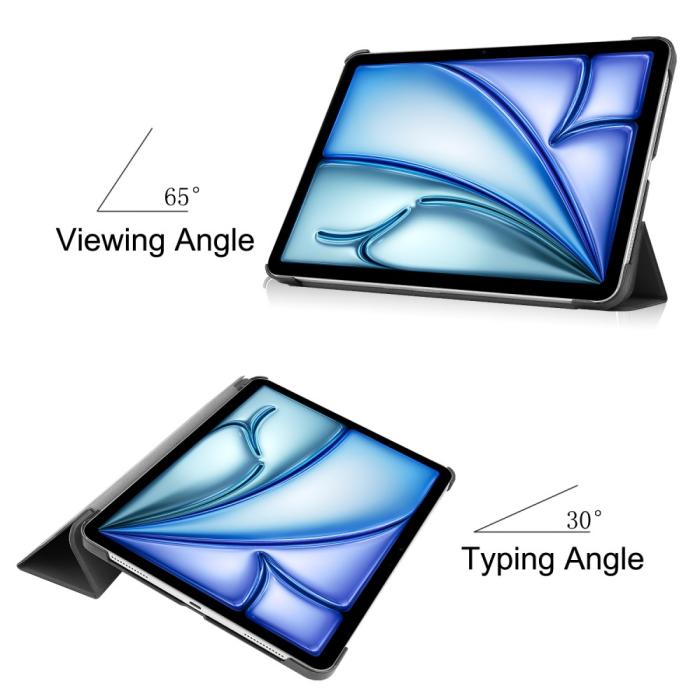 Bild 5, iPad Air 13 2026-2024 Fodral Tri-Fold Grå