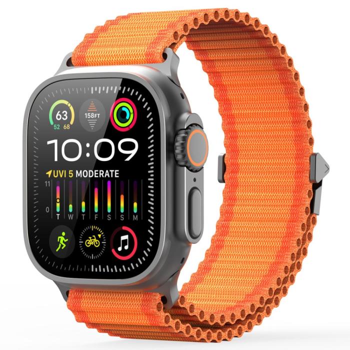 Bild 3, DUX DUCIS Apple Watch 38/40/41/42 mm Armband Nylon Orange
