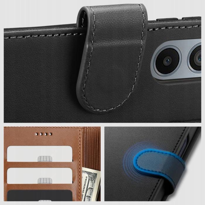 Bild 4, Tech-Protect Motorola Edge 50 Neo Fodral Läder Svart