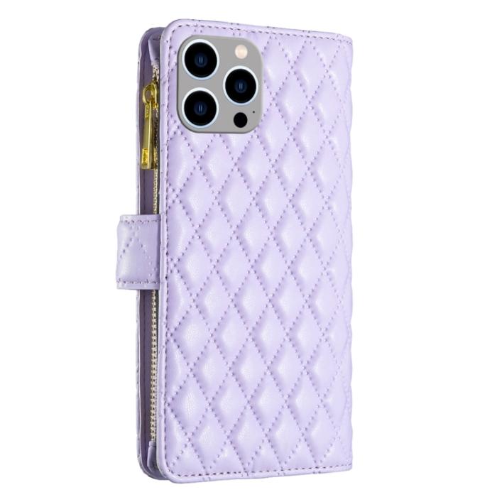 Bild 3, iPhone 15 Pro Max Fodral Diamond Multifunktionell Lila