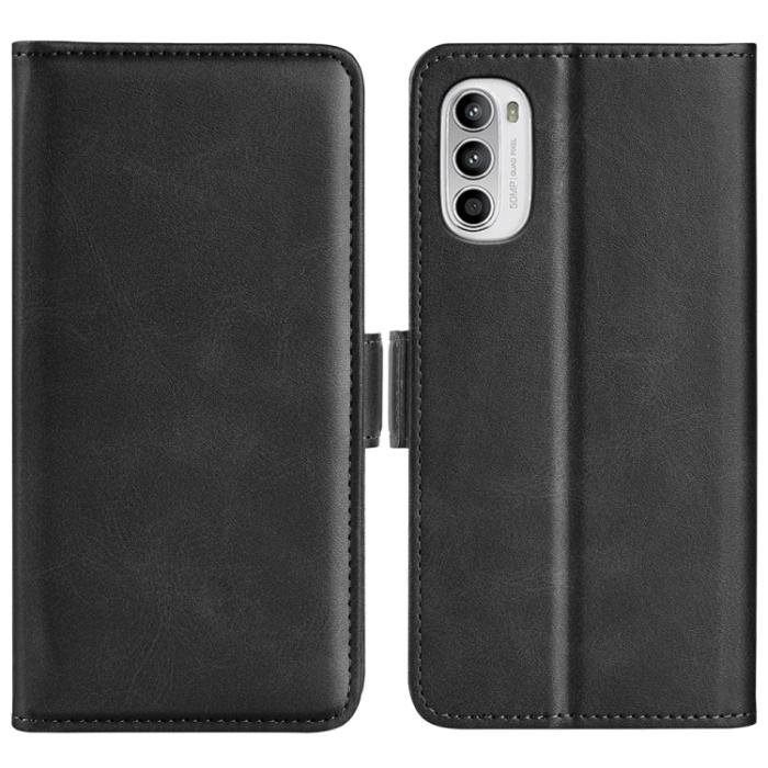 Bild 1, Motorola Moto G52/G82 Fodral Magnetisk Stängning Svart