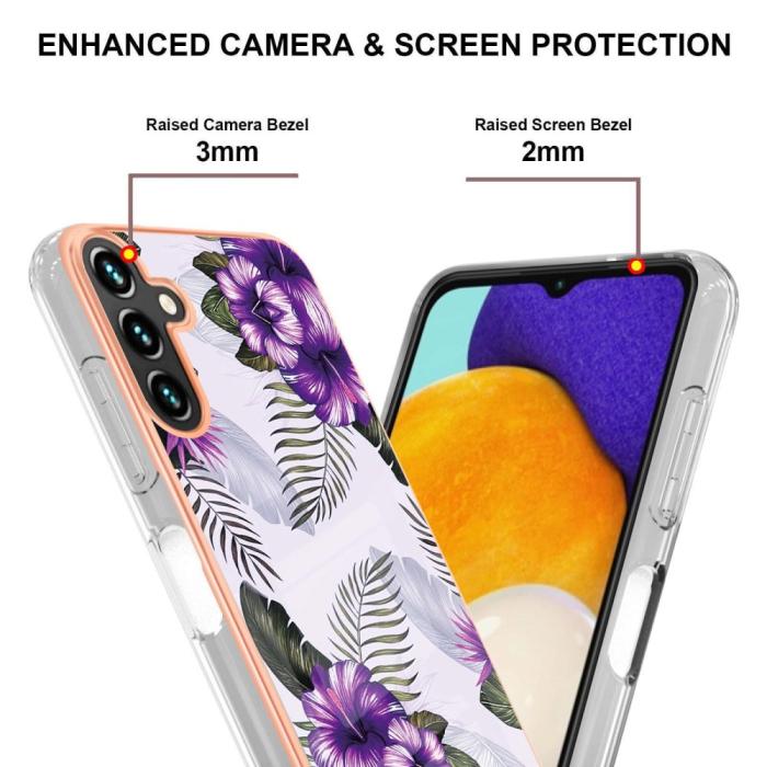 Bild 4, Samsung Galaxy A04s / A13 5G Skal TPU Marmor Blommor