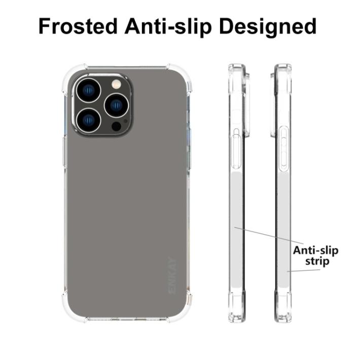Bild 4, ENKAY iPhone 15 Pro Skal Shockproof TPU Transparent