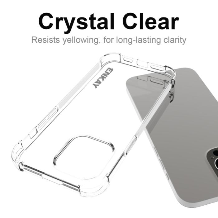 Bild 5, ENKAY iPhone 15 Pro Skal Shockproof TPU Transparent