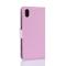 Huawei Y5 (2019) - Litchi Plånboksfodral - Ljus Rosa