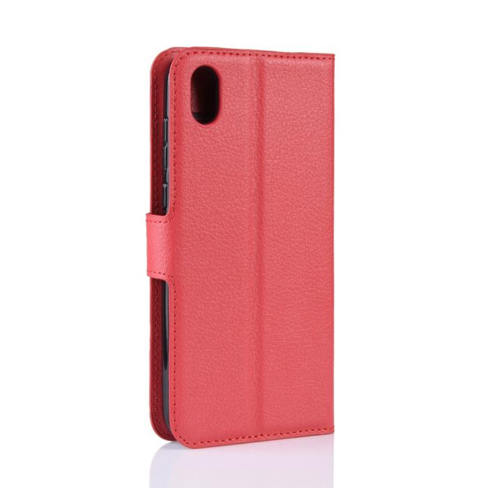 Bild 3, Huawei Y5 (2019) - Litchi Plånboksfodral - Röd