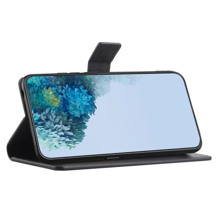 Bild 3, Motorola Moto G35 5G Fodral Litchi Läder Svart