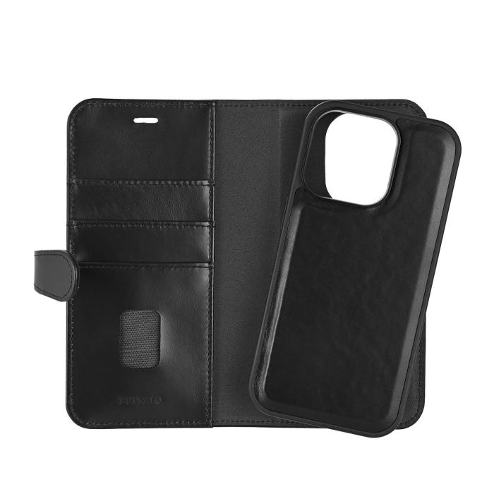 Bild 4, Buffalo iPhone 16 Pro Fodral MagSafe 2in1 Äkta Läder Svart