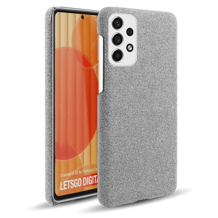 Bild 1, Samsung Galaxy A53 5G Skal Tygbelagt Ljus Grå