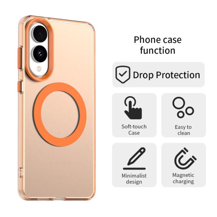 Bild 2, Samsung Galaxy S25 Edge Skal MagSafe Slim Matt Orange