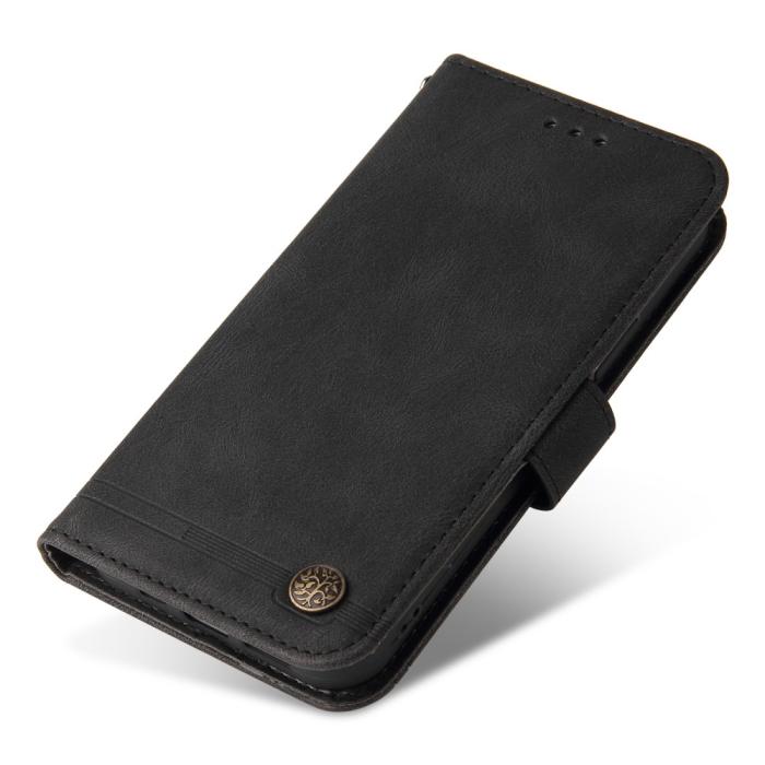 Bild 5, Samsung Galaxy A54 5G Fodral Skin Touch Läder Svart