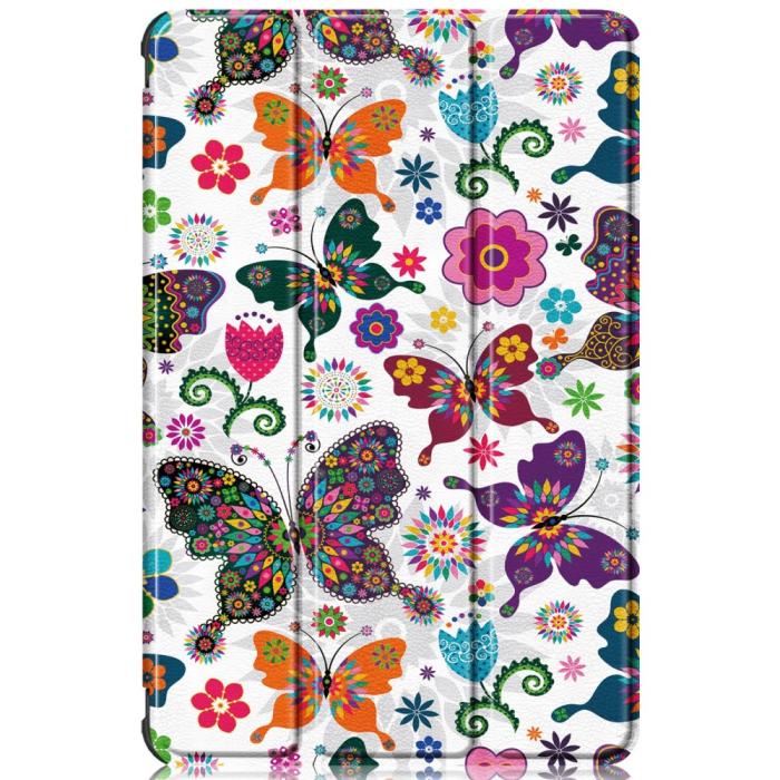 Bild 2, Samsung Galaxy Tab A8 10.5 (2021) Fodral Tri-Fold Fjärilar