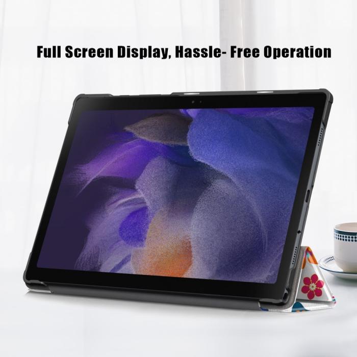 Bild 4, Samsung Galaxy Tab A8 10.5 (2021) Fodral Tri-Fold Fjärilar