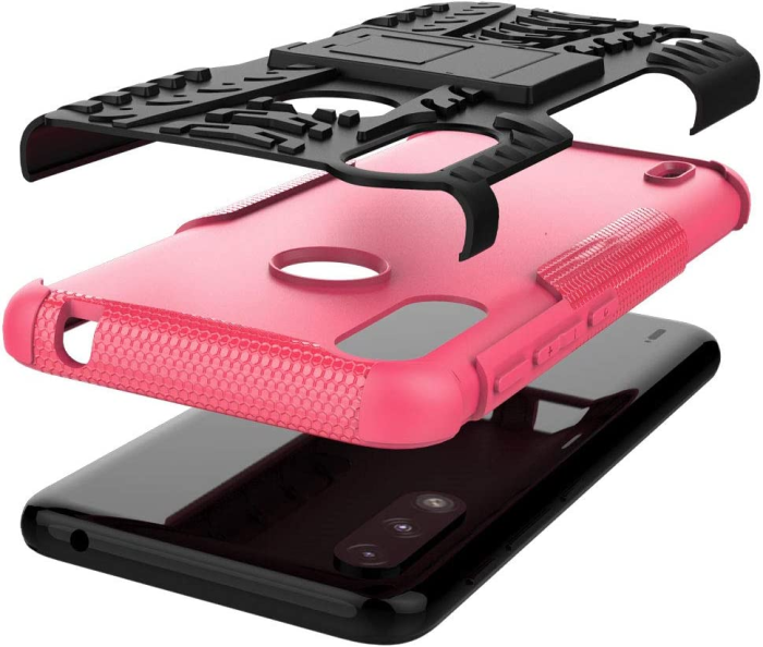 Bild 2, iPhone X/Xs Ultimata stöttåliga skalet med stöd Rosa