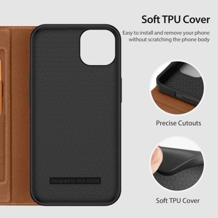 Bild 5, DUX DUCIS iPhone 14 Plus Fodral Skin X2 Premium Brun