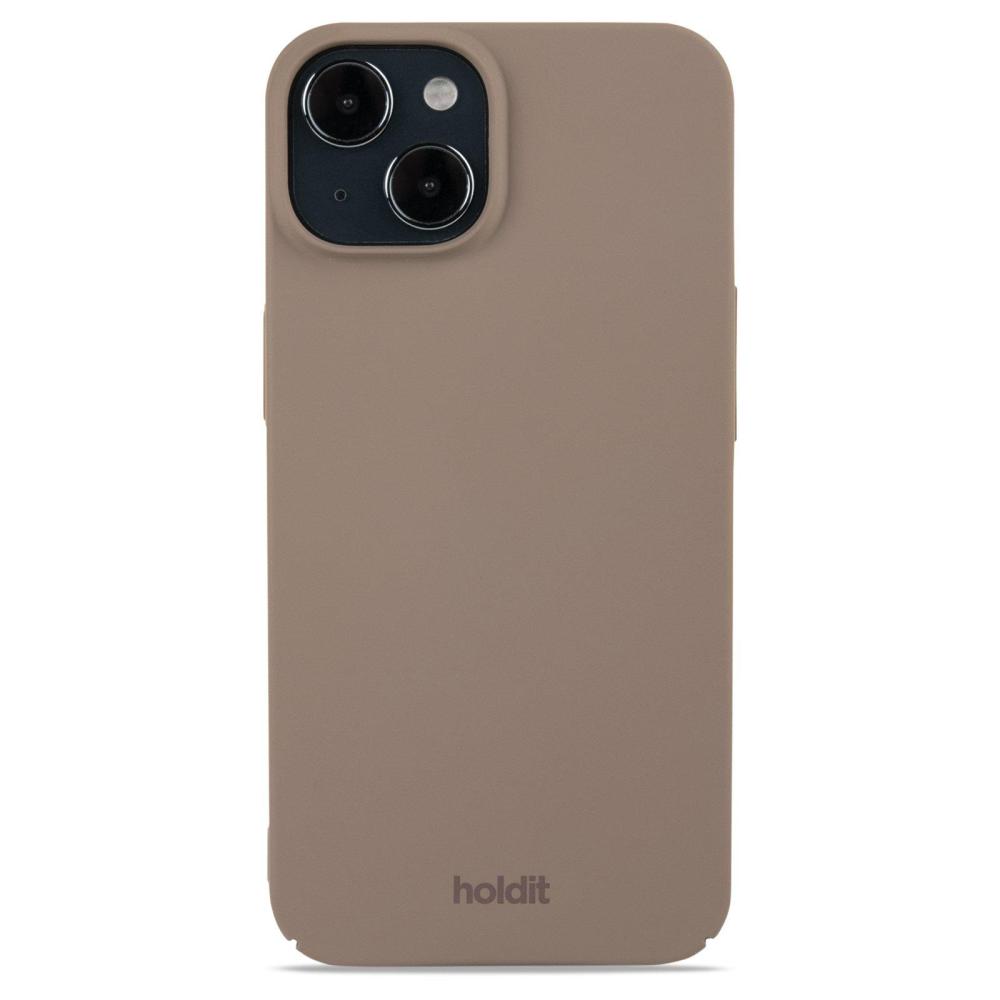 holdit iPhone 14 / 13 Mobilskal Slim Mocha Brown