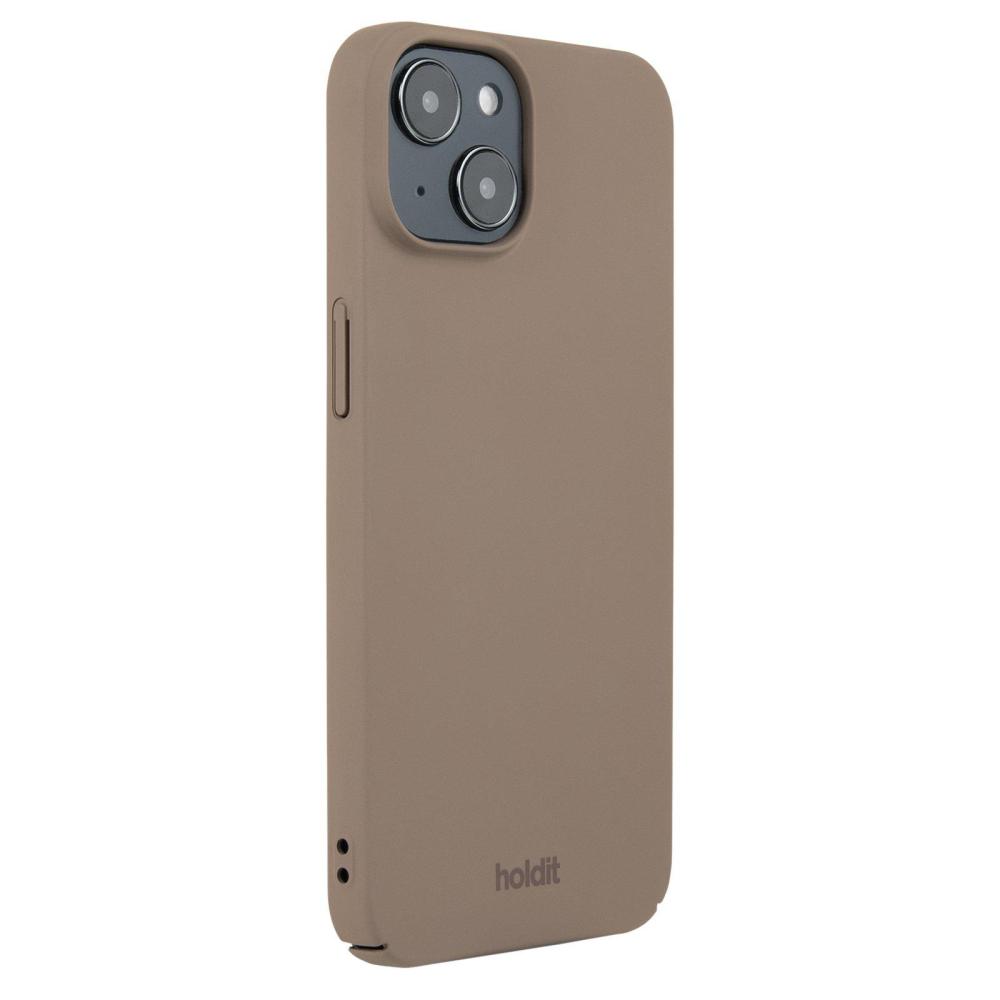 holdit iPhone 14 / 13 Mobilskal Slim Mocha Brown