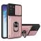 Samsung Galaxy S21 FE Skal Camshield Hybrid Ring Roséguld
