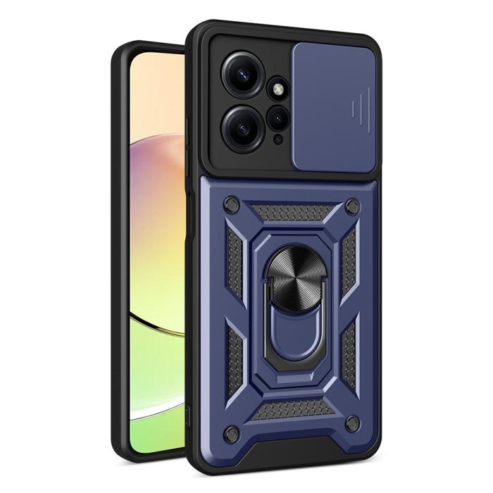 Bild 1, Xiaomi Redmi Note 12 4G Skal Camshield Ring Hybrid Blå