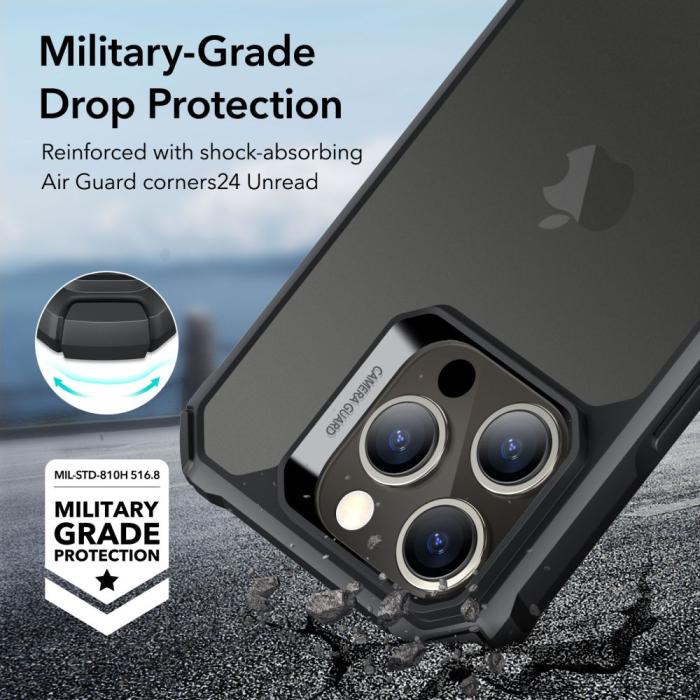 Bild 3, ESR iPhone 15 Pro Skal Air Armor Frostad Frostad Svart