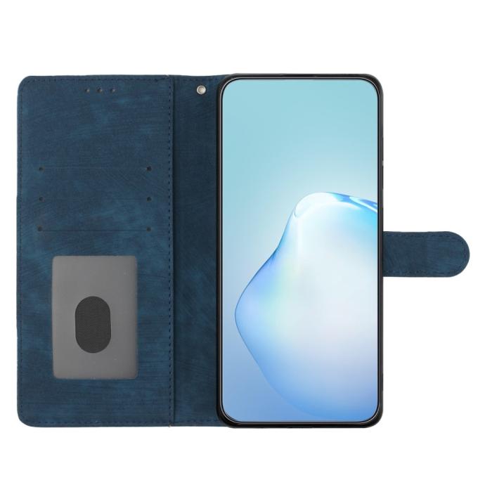 Bild 3, iPhone 15 Plus Fodral Skin Touch Läder Blå