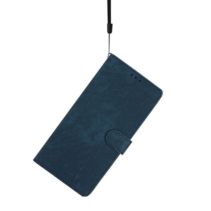 Bild 4, iPhone 15 Plus Fodral Skin Touch Läder Blå